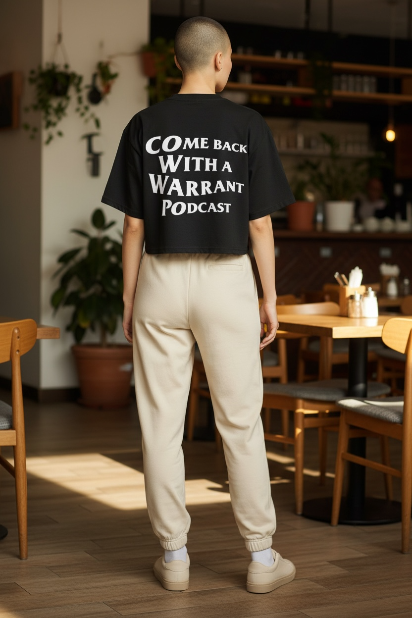 Come Back With a Warrant Crop-Top Shirt